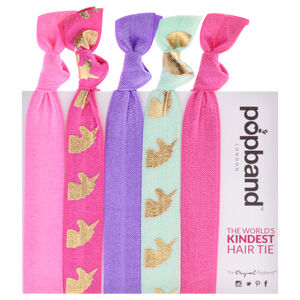 Hair Tie - Unicorn by Popband for Women - 5 Pc Hair Bands